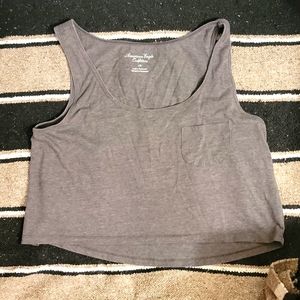 American Eagle oversized cropped tank